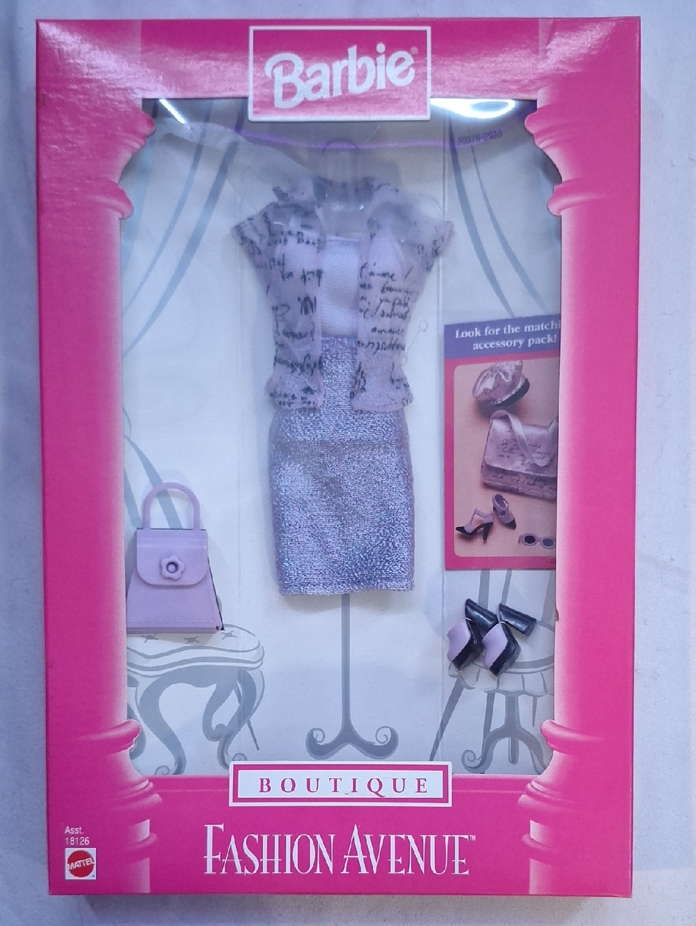 Barbie Pink and Lavender Boutique Fashion Avenue Outfit